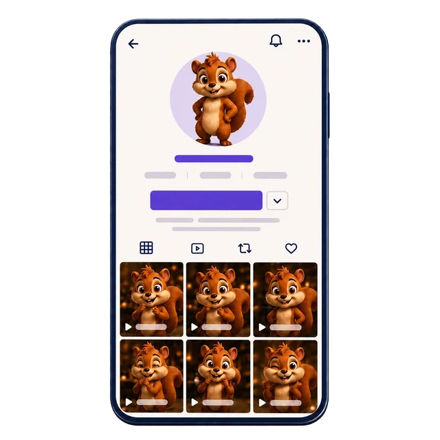 One example TikTok profile with a creator avatar and video grid
